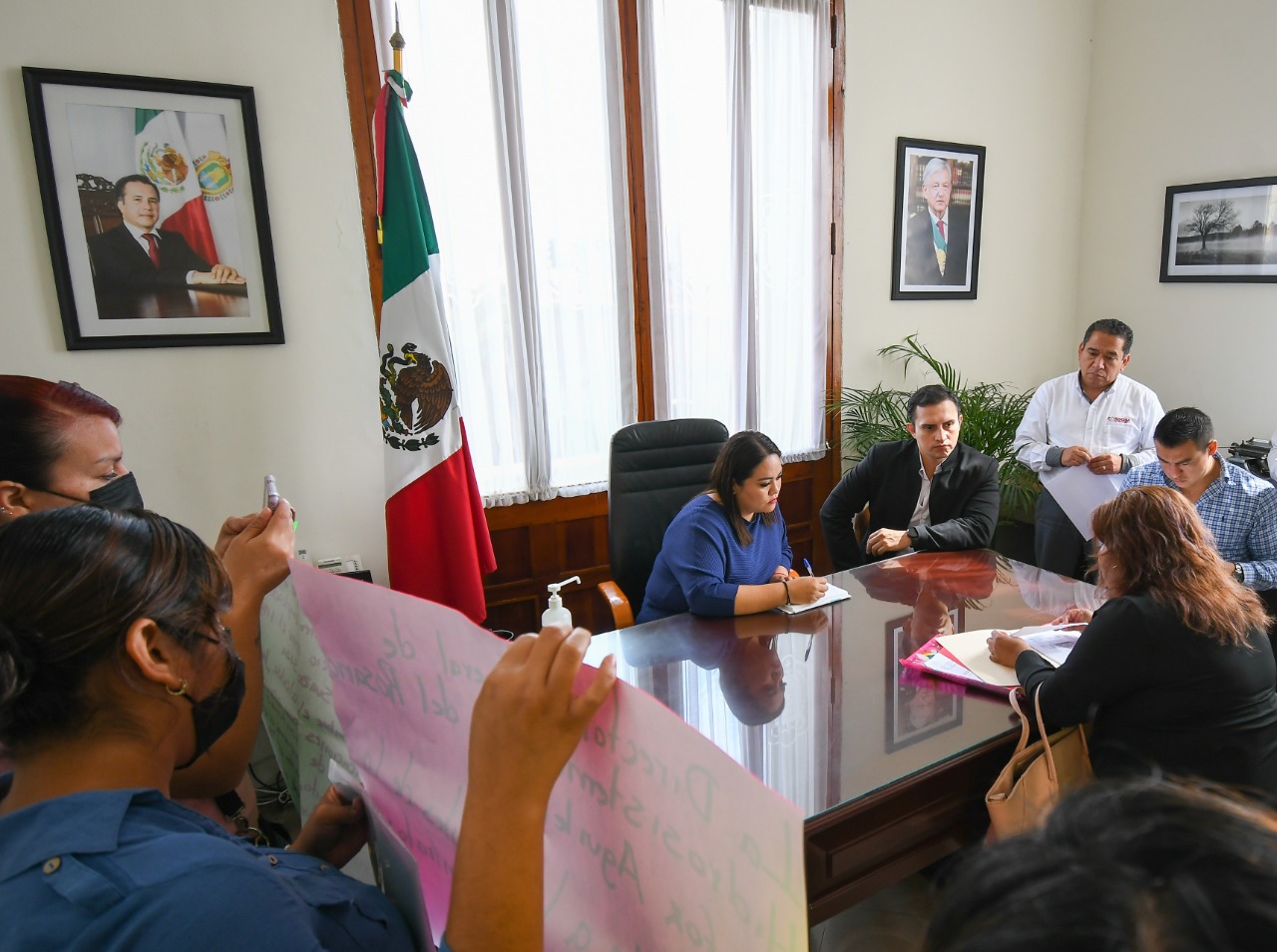 Acuerda Ayuntamiento mesa de trabajo con colonos de la Heberto Castillo Martínez