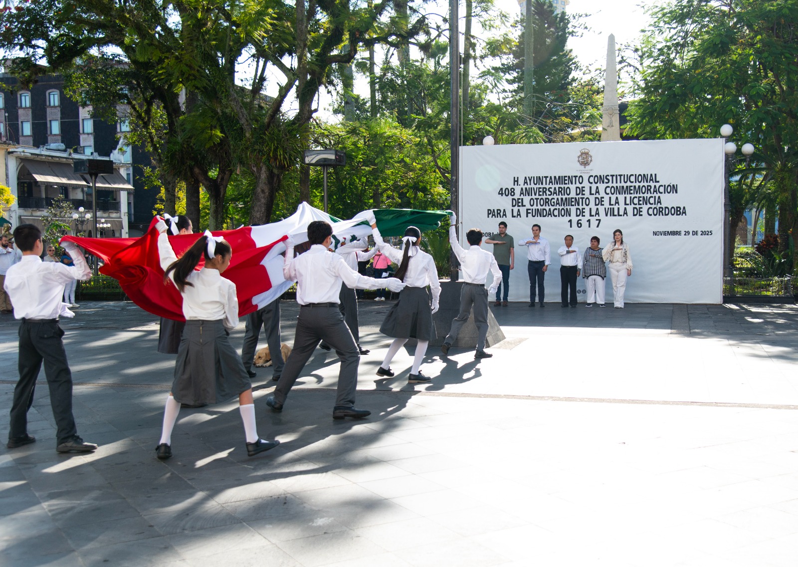 Con Acto Cívico conmemoran aniversario del otorgamiento de la licencia para la fundación de la Villa de Córdoba