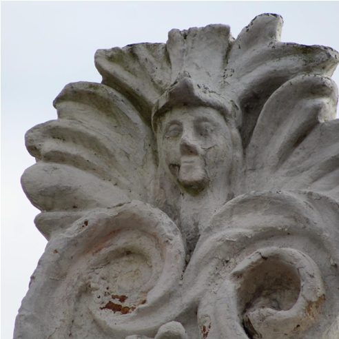 Algunos elementos ornamentales de  influencia barroca, en el estilo arquitectónico  del ex Colegio Preparatorio