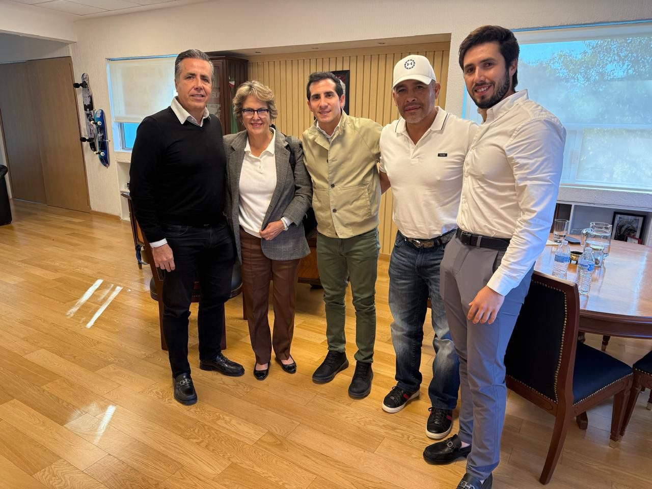 Rommel Pacheco, titular de la CONADE, recibe al alcalde Manuel Alonso Cerezo y su equipo de trabajo en materia deportiva